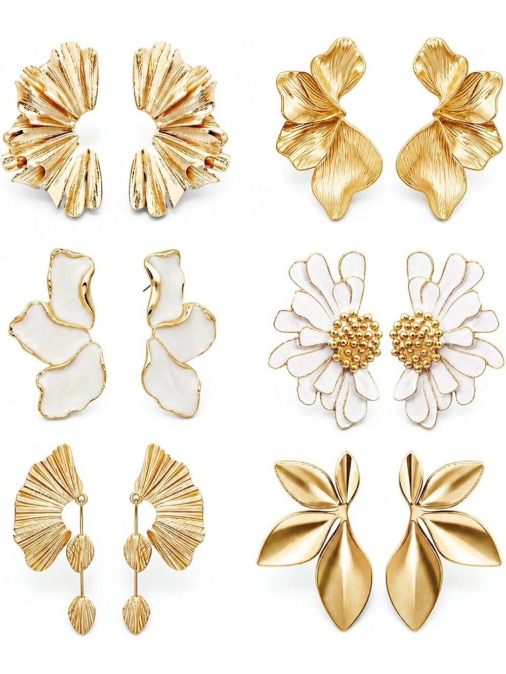 Chic Irregular Gold Statement Earrings for Women | Trendy Fashion Jewelry